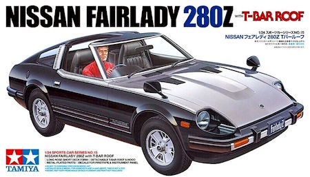 Tamiya 1/24 Scale Special Product Sports Car Series No. 15 NISSAN Fairlady 280Z T Bar Roof Plastic Model 24015