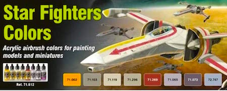 Vallejo VAL71612 AV Model Air Set-Star Fighters Colors