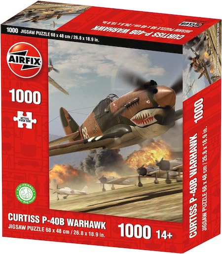 Airfix Curtiss P-40B Warhawk WWII Military Aviation 1000 Piece Jigsaw Puzzle