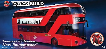 Airfix Quickbuild Routemaster Double-Decker Bus Transport for London 