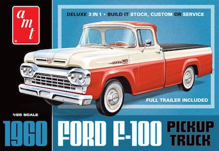 AMT 1960 F-100 Pickup Trailer New Tooling  Scale Model Kit