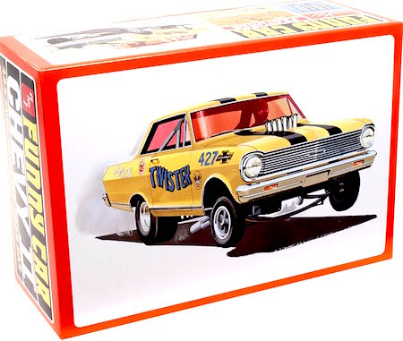 
AMT 1965 Chevy II Nova AWB Twister 1:25 Scale Model Kit,