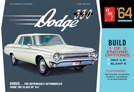 AMT 1964 Dodge 330 1:25 Scale Model Kit