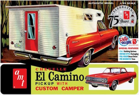 AMT 1965 Chevy El Camino w/Camper 1:25 Scale Model Kit