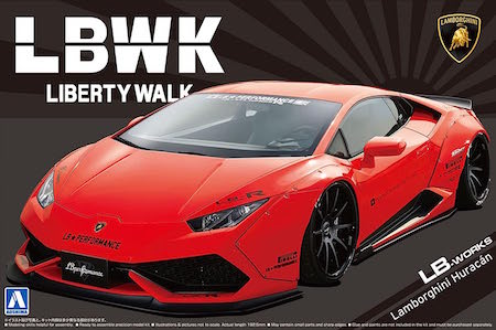 Aoshima Bunka Kyozai Liberty Walk LB Works Lamborghini Huracan