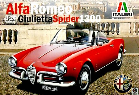 ITALERI 3653 1/24 Alfa Romeo Giulietta Spider 1300 Plastic Model
