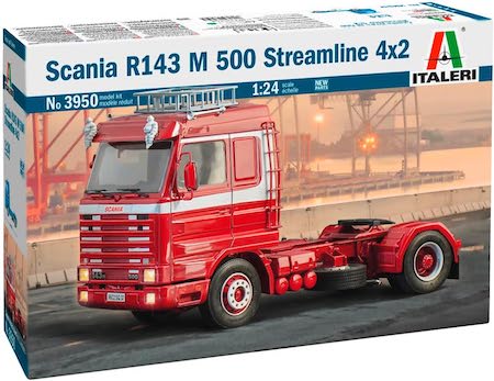 Italeri 3950 1:24 Scania 143M 500 Streamline 4x2 Model Building Kit,