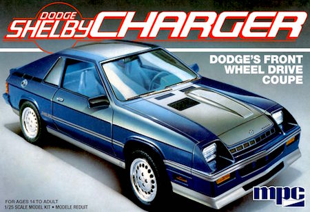 MPC 1986 Dodge Shelby Charger 1:25 Scale Model Kit