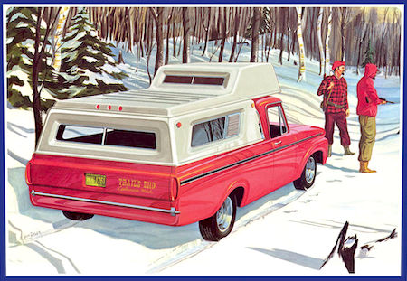 1963 F-100 Camper Pickup Truck Model  AMT