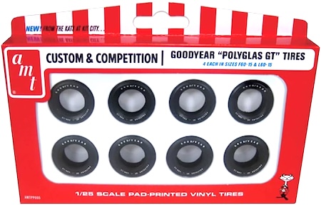 AMT Model Kit Polyglas GT Tires Set 