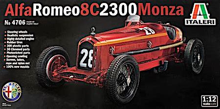 Italeri 4706 1:12 Alfa Romeo 8C 2300 Monza 