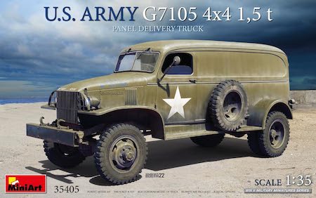 MiniArt Sprue Brothers 1:35 US Army G7105 4x4 1.5t Panel Van, MIA35405