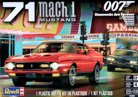 Revell Gift Set 05664 James Bond 007 Diamonds Are Forever, Ford Mustang Mach 1, 1:25 Scale
