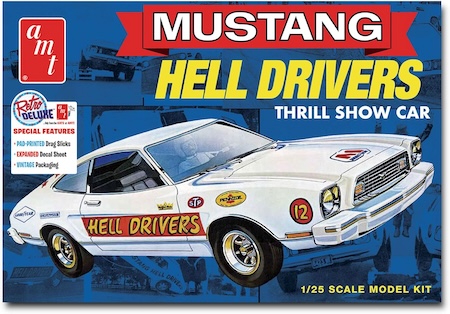 
AMT 1475 1977 Ford Mustang Hells Drivers Model Kit