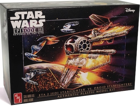 AMT Star Wars Model Kit  Jedi Starfighter vs Droid Fighters