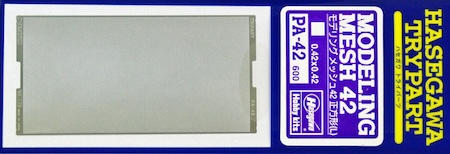 Hasegawa Photo Etch Modeling Mesh 42 Square Shape Large Size for Duct Improvements