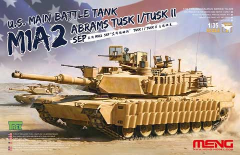 MENG M1A2 SEP Abrams TUSK I/TUSK II Battle Tank Model Kit