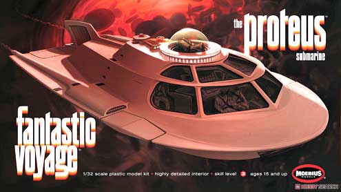 moebius fantastic voyage proteus submarine model kit