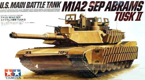 Tamiya 1/35 US Main BattleTank M1A2 SEP Abrams TUSK II, TAM 35326