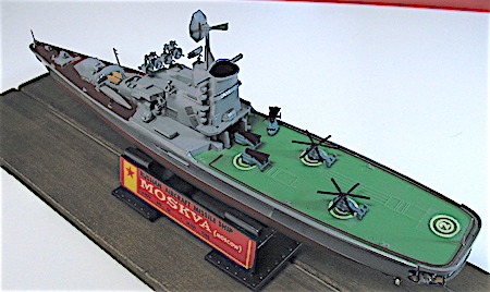 aurora russian moscow moscva ship model