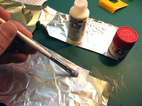 microscale aluminum foil glue