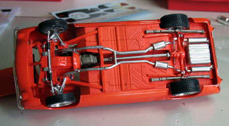 Underside of cuda model kits
