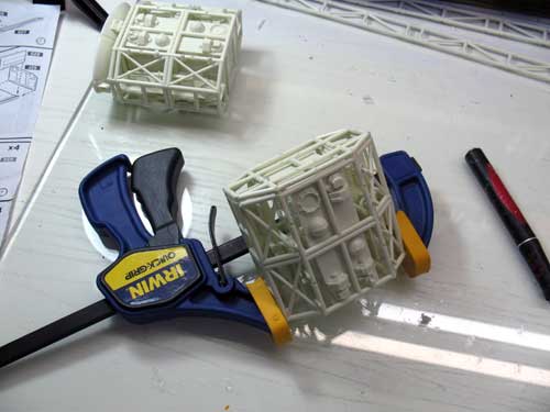 eagle sections clamped and glued