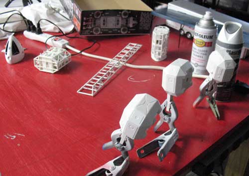 space 1999 eagle parts painted and primed