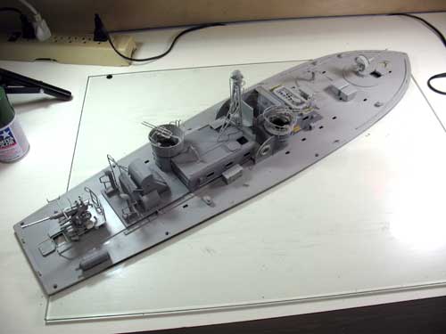 italeri pt boat upper deck with cabin