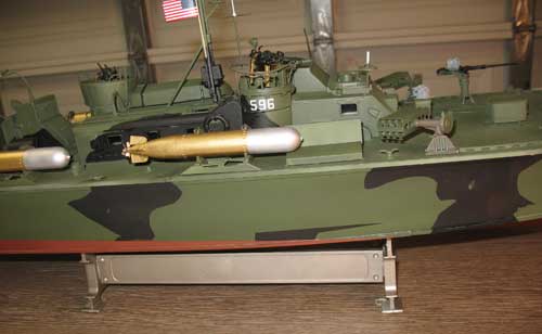torpedos on the pt boat model by italeri 1:35