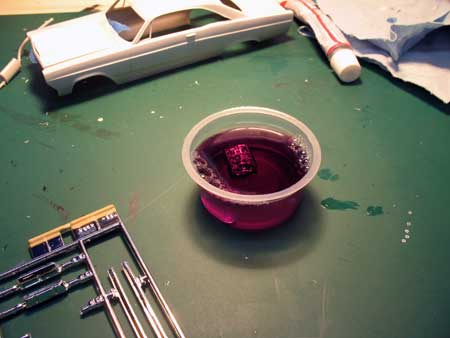 stripping chrome off model parts