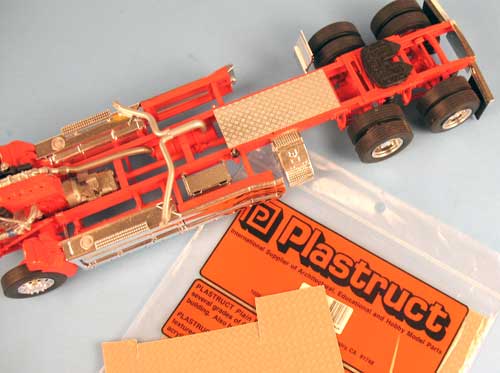 plastruct diamond plate for the truck