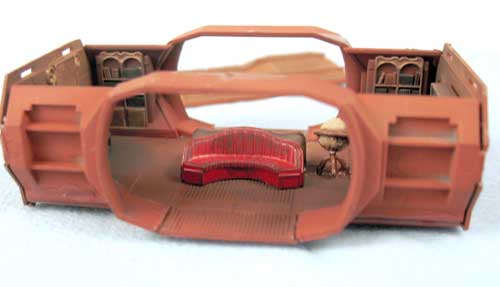 side view of interior for sub model