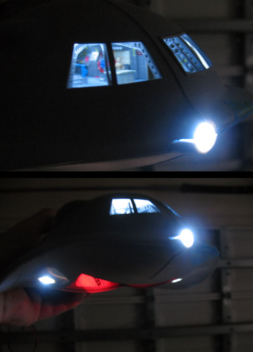 seavie model with led lights installed