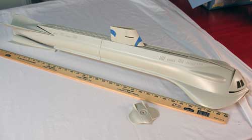 mockup of moebius seaview submarine model