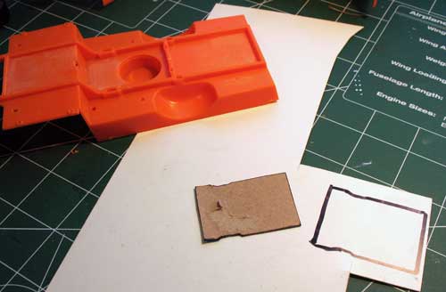 cutting out the replacement part