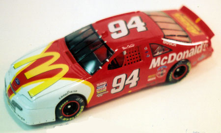 bill elliott mcdonalds ford thunderbird nascar model