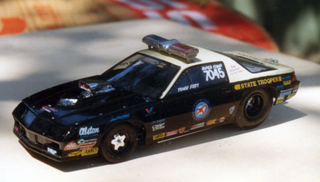 revell pro stock camaro state trooper car model